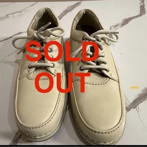 Rockport Prowalker Walking Shoes In Cream/White Leather. Men's SIZE 8.5